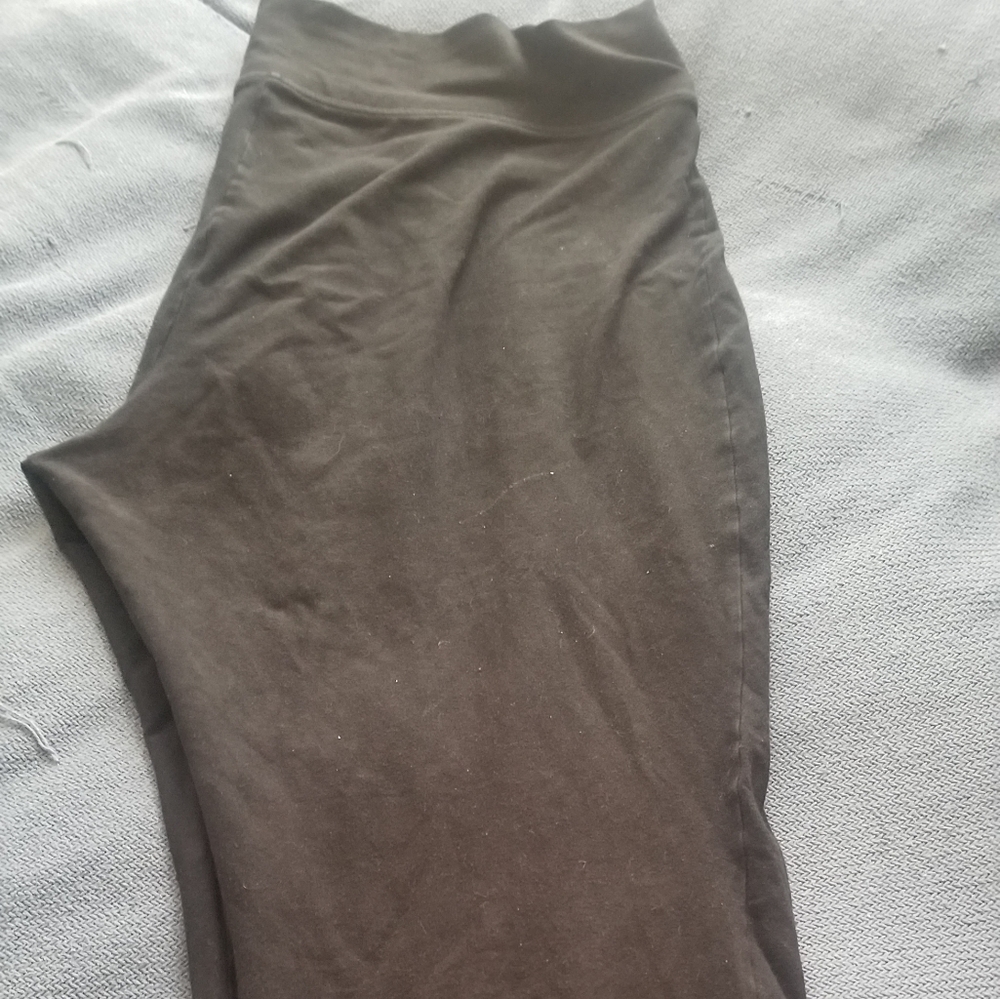 Black Cotton Active wear boot cut pants